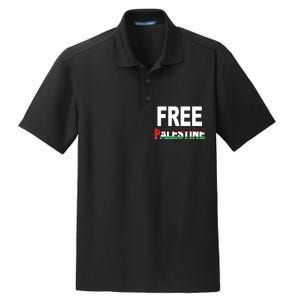 Free Palestine Flag Palestine Dry Zone Grid Polo