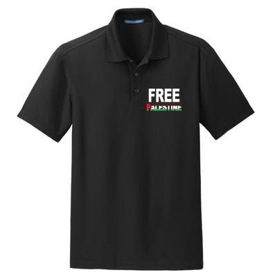 Free Palestine Flag Palestine Dry Zone Grid Polo