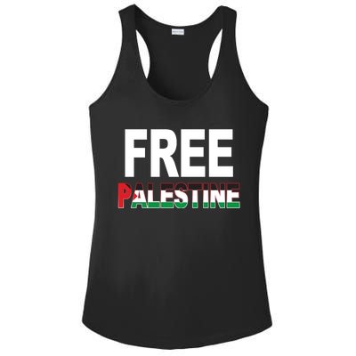 Free Palestine Flag Palestine Ladies PosiCharge Competitor Racerback Tank