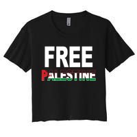 Free Palestine Flag Palestine Women's Crop Top Tee