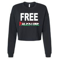 Free Palestine Flag Palestine Cropped Pullover Crew