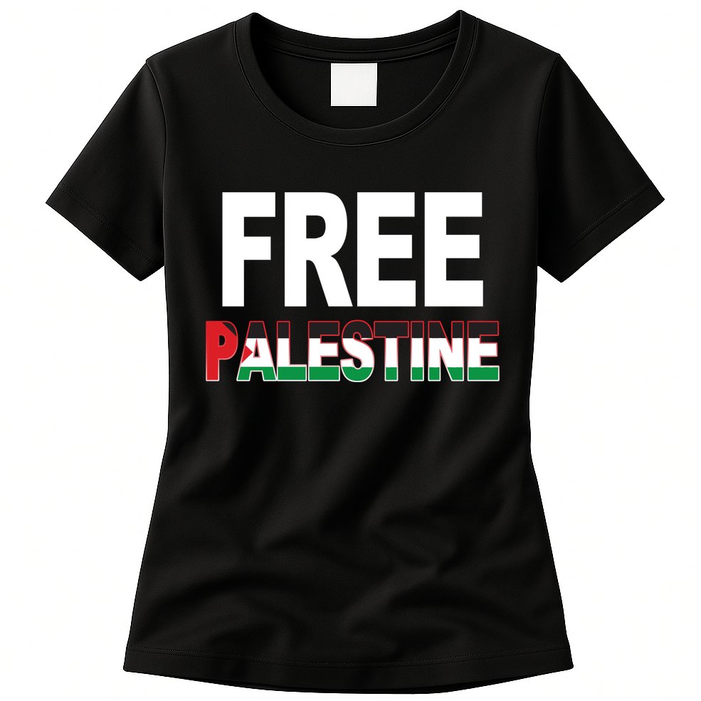 Free Palestine Flag Palestine Womens T-Shirt