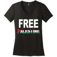 Free Palestine Flag Palestine Women's V-Neck T-Shirt