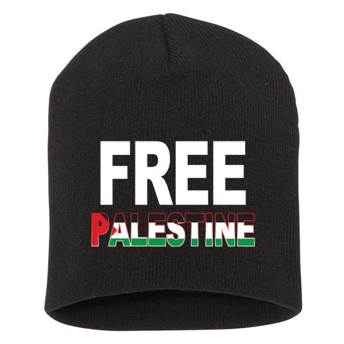 Free Palestine Flag Palestine Short Acrylic Beanie