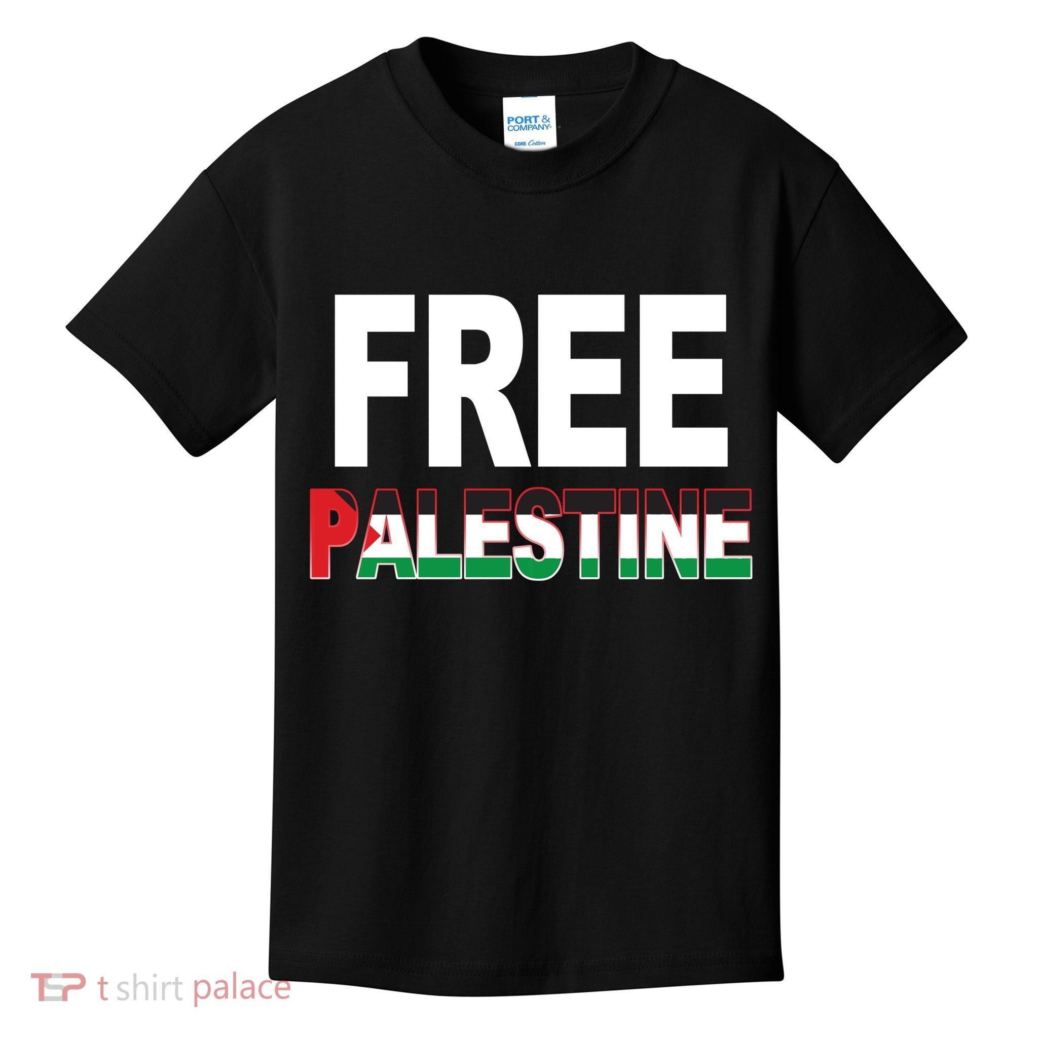Free Palestine Flag Palestine Kids T-Shirt