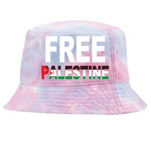 Free Palestine Flag Palestine Tie-Dyed Bucket Hat