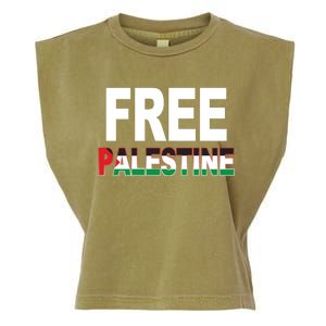 Free Palestine Flag Palestine Garment-Dyed Women's Muscle Tee