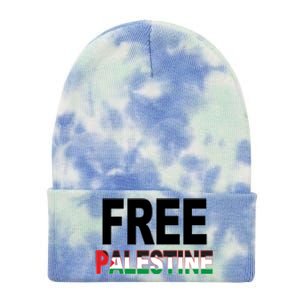 Free Palestine Flag Palestine Tie Dye 12in Knit Beanie