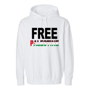 Free Palestine Flag Palestine Garment-Dyed Fleece Hoodie