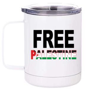 Free Palestine Flag Palestine 12 oz Stainless Steel Tumbler Cup