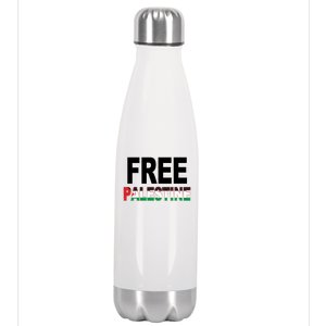 Free Palestine Flag Palestine Stainless Steel Insulated Water Bottle