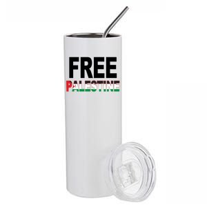 Free Palestine Flag Palestine Stainless Steel Tumbler