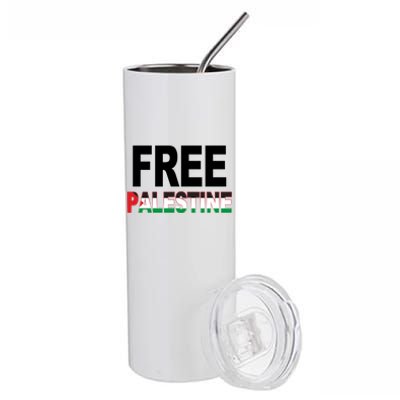 Free Palestine Flag Palestine Stainless Steel Tumbler