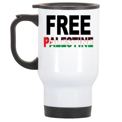 Free Palestine Flag Palestine Stainless Steel Travel Mug