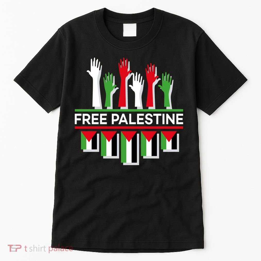 Free Palestine Hands United Tall T-Shirt