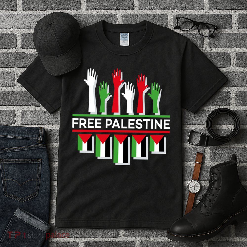 Free Palestine Hands United Tall T-Shirt
