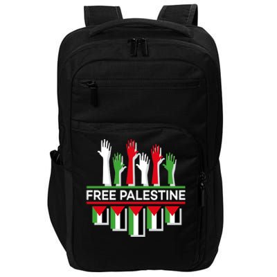 Free Palestine Hands United Impact Tech Backpack