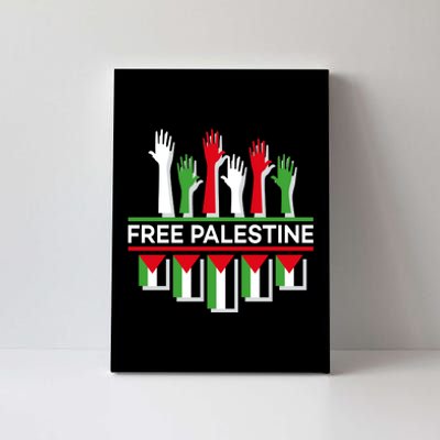 Free Palestine Hands United Canvas