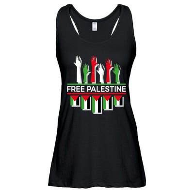 Free Palestine Hands United Ladies Essential Flowy Tank