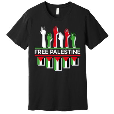 Free Palestine Hands United Premium T-Shirt