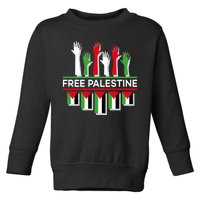 Free Palestine Hands United Toddler Sweatshirt