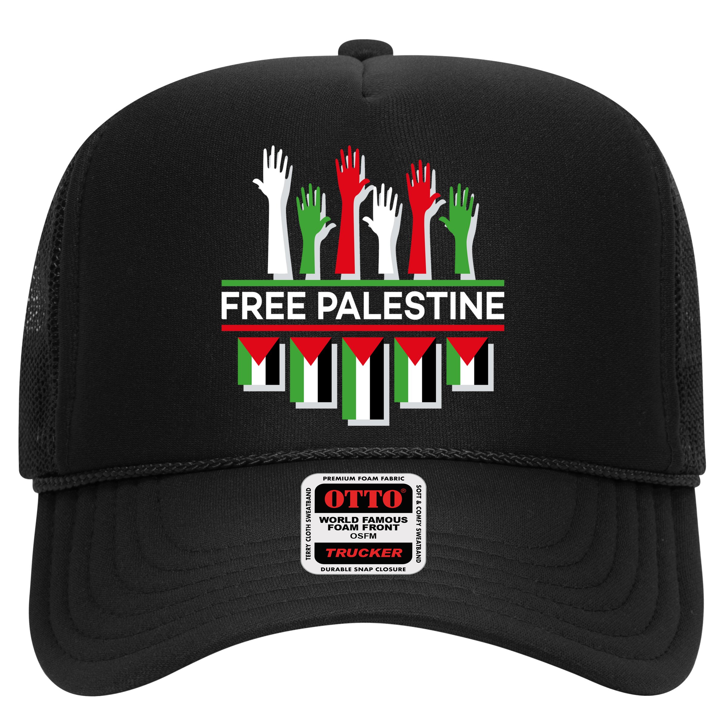 Free Palestine Hands United Hat