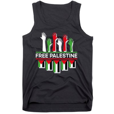 Free Palestine Hands United Tank Top