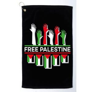 Free Palestine Hands United Platinum Collection Golf Towel