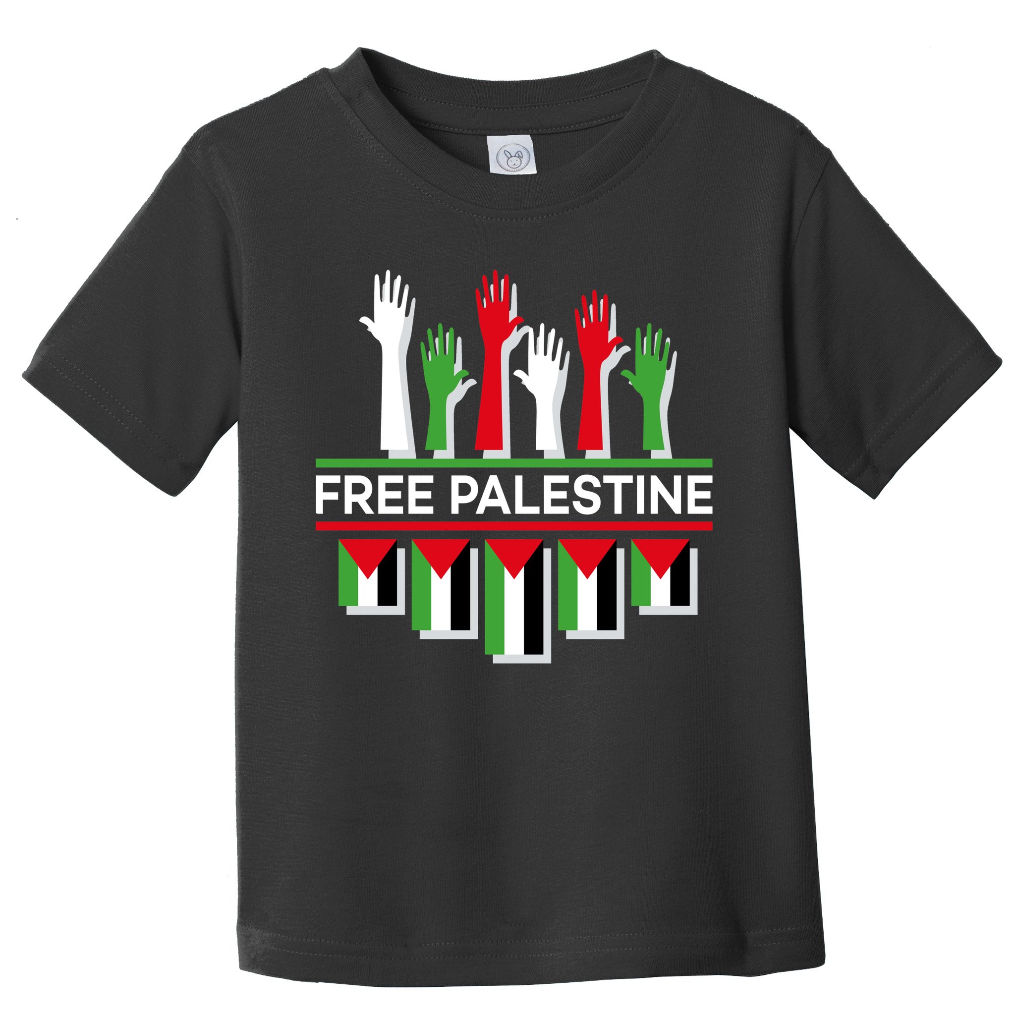 Free Palestine Hands United Toddler T-Shirt
