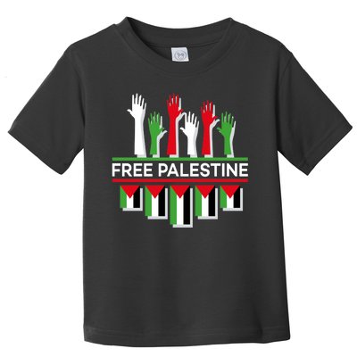 Free Palestine Hands United Toddler T-Shirt