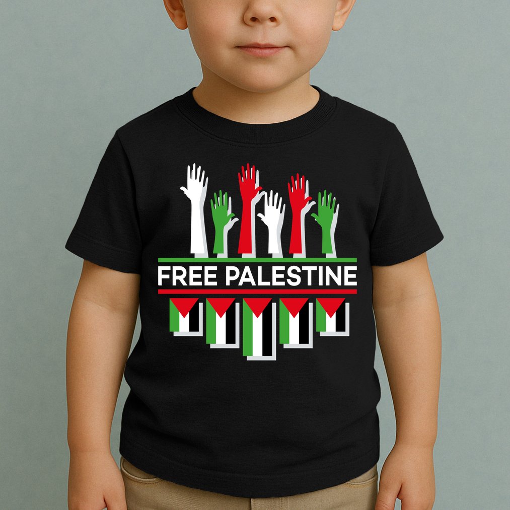Free Palestine Hands United Toddler T-Shirt
