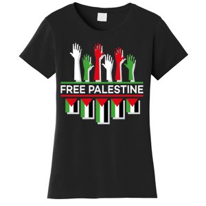 Free Palestine Hands United Women's T-Shirt