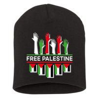 Free Palestine Hands United Short Acrylic Beanie