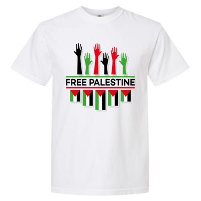 Free Palestine Hands United Garment-Dyed Heavyweight T-Shirt