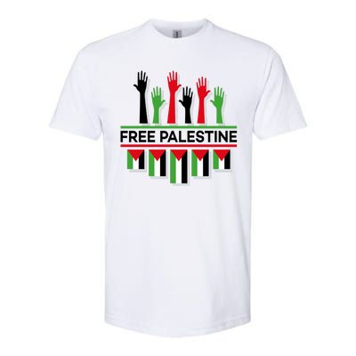 Free Palestine Hands United Softstyle CVC T-Shirt