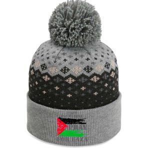 Free Palestine Pray For Gaza Palestinian Flag The Baniff Cuffed Pom Beanie