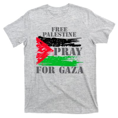 Free Palestine Pray For Gaza Palestinian Flag T-Shirt