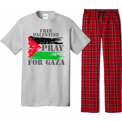 Free Palestine Pray For Gaza Palestinian Flag Pajama Set