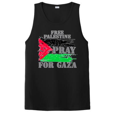 Free Palestine Pray For Gaza Palestinian Flag PosiCharge Competitor Tank