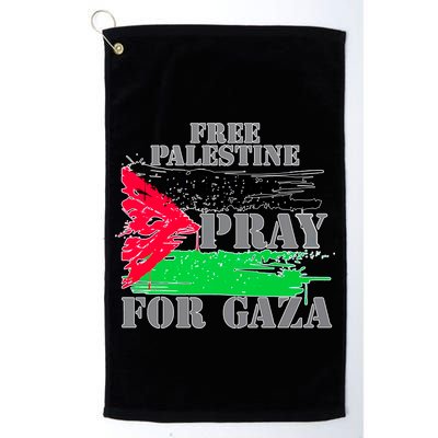 Free Palestine Pray For Gaza Palestinian Flag Golf Towel
