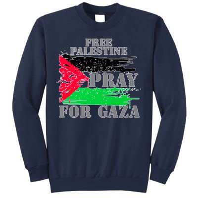 Free Palestine Pray For Gaza Palestinian Flag Sweatshirt