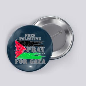 Free Palestine Pray For Gaza Palestinian Flag Button