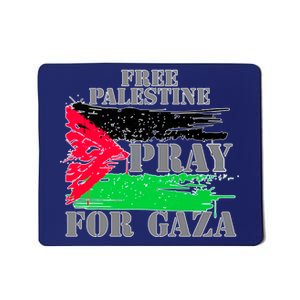 Free Palestine Pray For Gaza Palestinian Flag Mousepad