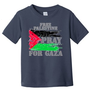 Free Palestine Pray For Gaza Palestinian Flag Toddler T-Shirt