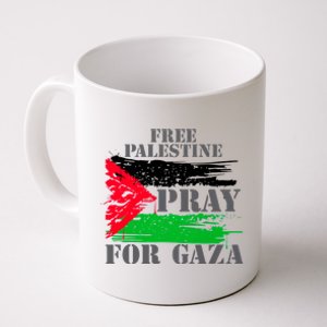 Free Palestine Pray For Gaza Palestinian Flag Coffee Mug