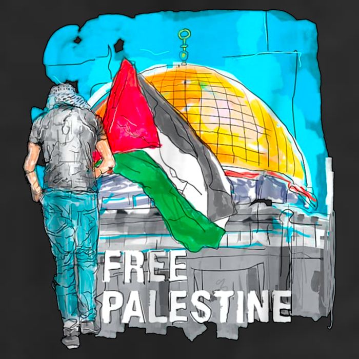 Free Palestine Save Gaza Ilustraion Cool Comfort Performance Bucket Hat