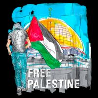 Free Palestine Save Gaza Ilustraion Cooling Performance Crew T-Shirt