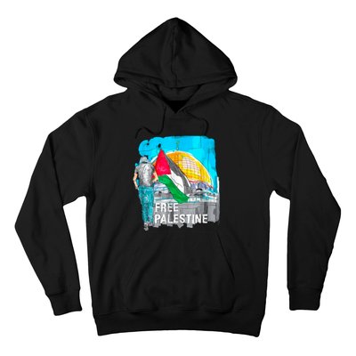 Free Palestine Save Gaza Ilustraion Hoodie