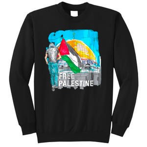 Free Palestine Save Gaza Ilustraion Sweatshirt