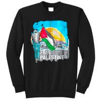 Free Palestine Save Gaza Ilustraion Sweatshirt